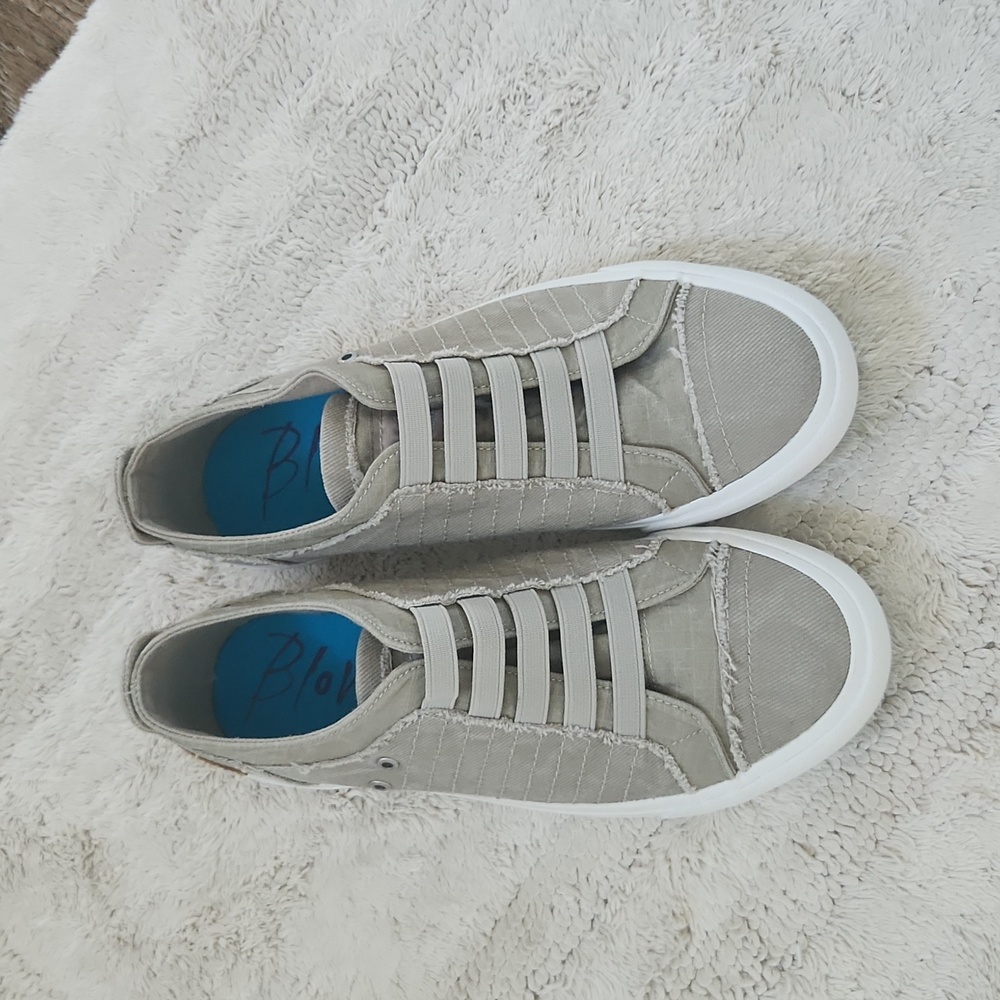 Blowfish Malibu Taupe Cotton Canvas Casual Sneakers